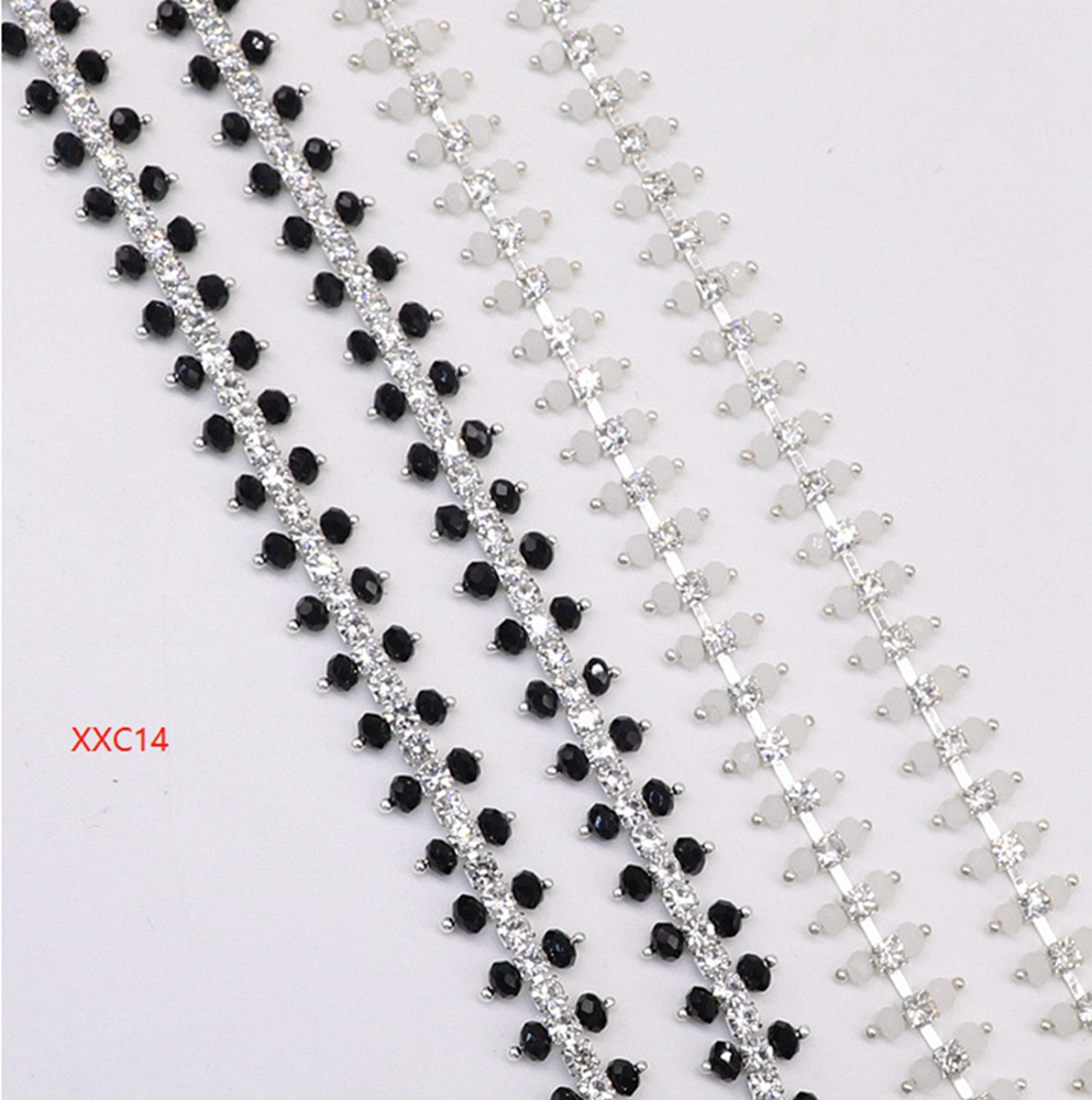 Black pearl hot fix chains