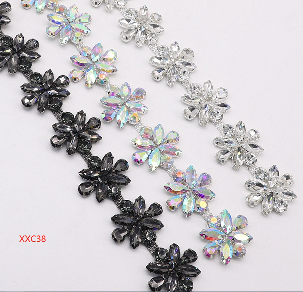 White AB crystal Chains