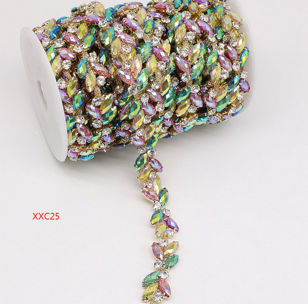 Neon Crystal beaded Trimmings