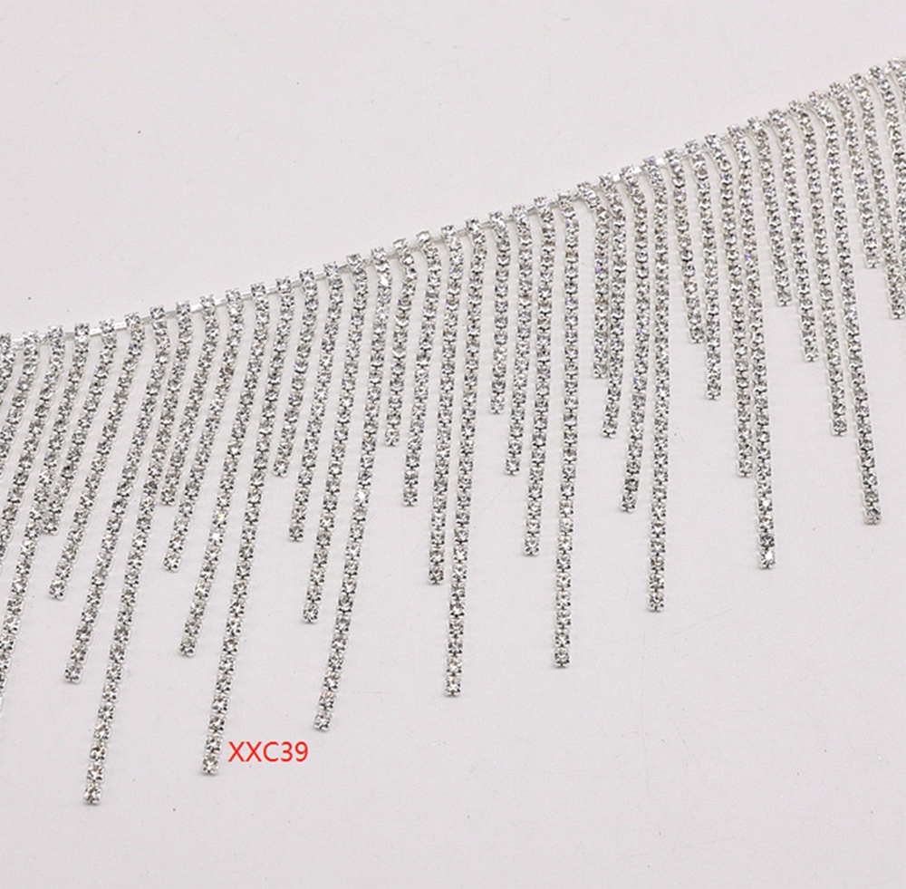 Shiny bridal belts trims