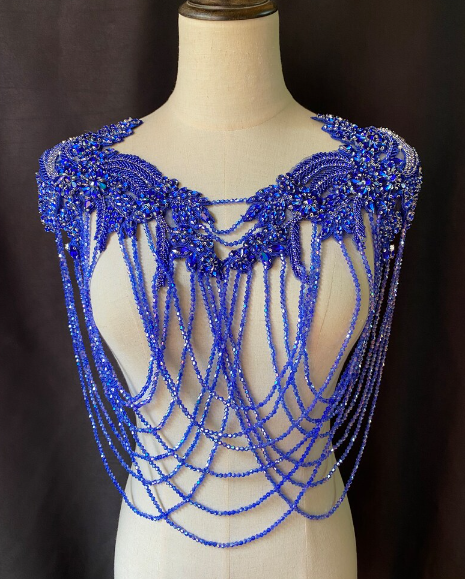 Fringe Tassel Crystal Patches for Costume
